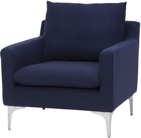 Anders Navy Blue Chair from Nuevo | Coleman Furniture