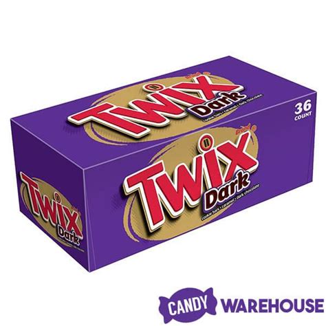 Twix Dark Chocolate Candy Bars: 36-Piece Box | Candy Warehouse