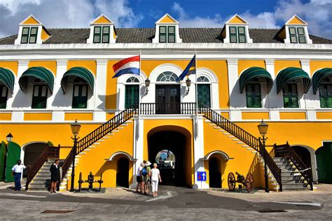 Fort Amsterdam Inner Courtyard in Punda, Eastside of Willemstad ...