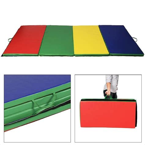 Folding Gymnastics Tumbling Mat Multi-color - 4' x 10' x 2" - Walmart.com - Walmart.com