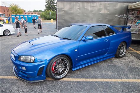 Blue R34 Nissan Skyline GT-R - BenLevy.com