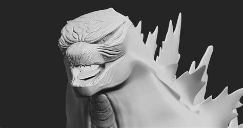 ArtStation - Godzilla 2019 detail sculpt and Skeleton (WIP)