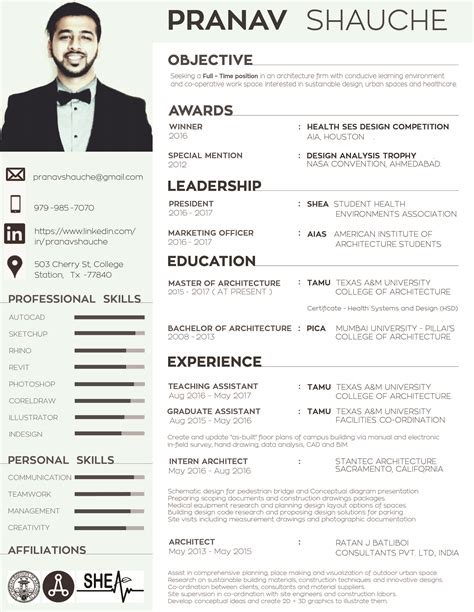 46+ Architecture student resume examples For Your Needs