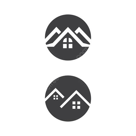 Property And Construction Logo Template Vector Symbol Roof Design Estate Vector, Roof, Design ...