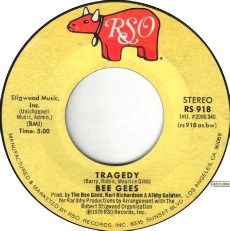 Bee Gees - Tragedy (1979, Vinyl) | Discogs