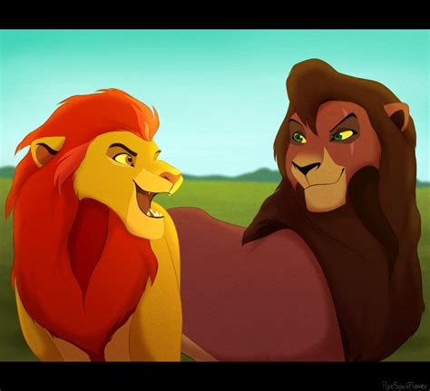 Kion and Kovu | Lion king fan art, Lion king pictures, Lion king art