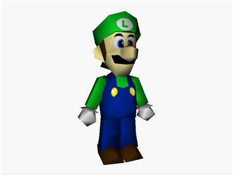 Download Zip Archive - Mario 64 Luigi Model, HD Png Download - kindpng