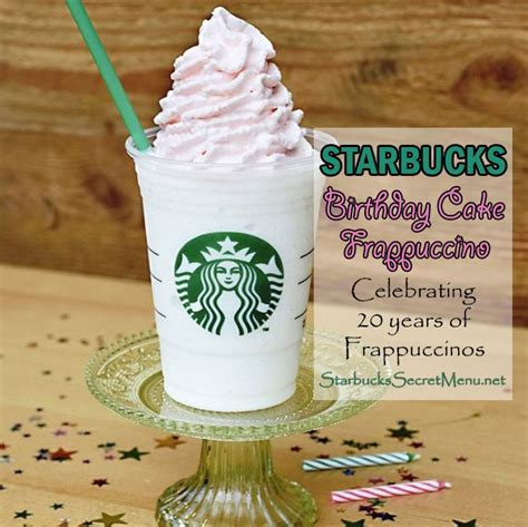 Starbucks Birthday Cake Frappuccino | Celebrating 20 Years of ...