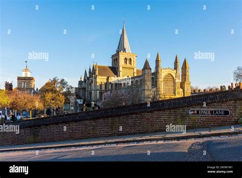 Rochester Cathedral; an English church of Norman architecture in Rochester, Kent Stock Photo - Alamy