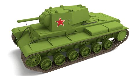 Soviet tank KV-1 model 1942 | Free 3D models