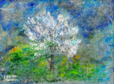 Almond Tree Painting at PaintingValley.com | Explore collection of ...