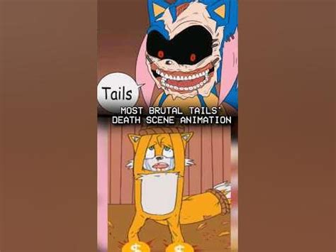 BRUTAL TAILS DEATH SCENE IN A SONIC.EXE ANIMATION (HORROR TALE) #shorts #sonicexe #exe #tails ...