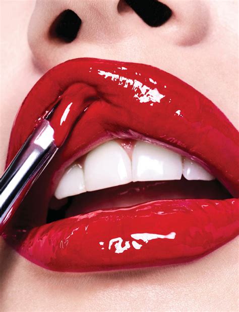 Red Lips in Cosmopolitan. Makeup, gloss. | Lipstick, Red lips, Lipstick makeup