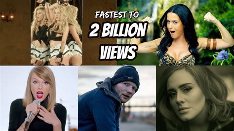 Top 20 Fastest Songs To Reach 2 Billion Views In YouTube History ...