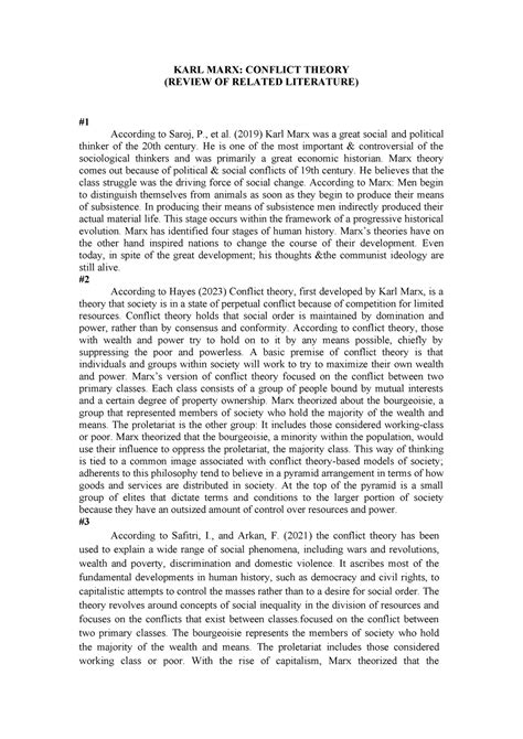 KARL MARX Conflict Theory - KARL MARX: CONFLICT THEORY (REVIEW OF ...