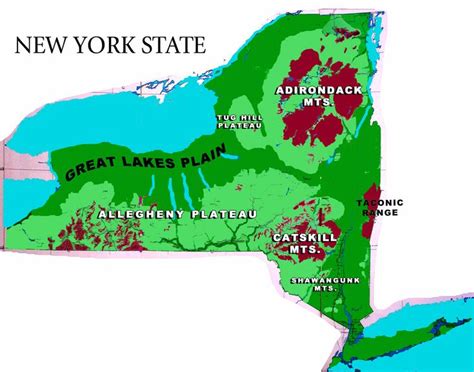 NY Topographic Map | New York State Topographic Map | 50 class reunion | Pinterest | Maps, New ...