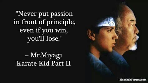 Mr. Miyagi | Karate quotes, Karate kid, Kids part