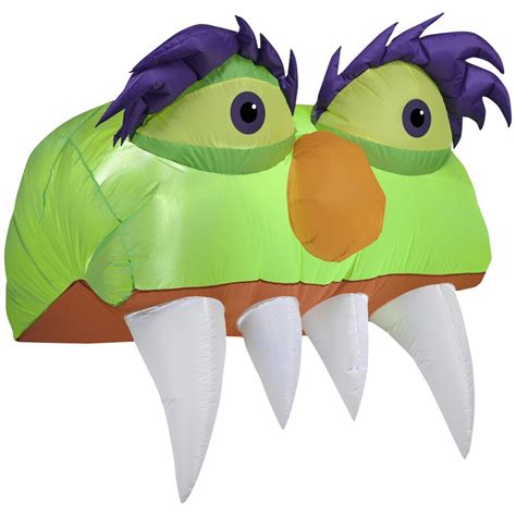 Holiday Living 3.28-ft x 3.5-ft Lighted Monster Halloween Inflatable at ...