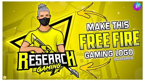 How To Make Free Fire Gaming Logo For YouTube channel | Free Fire Gaming Logo in Pixellab |Free ...