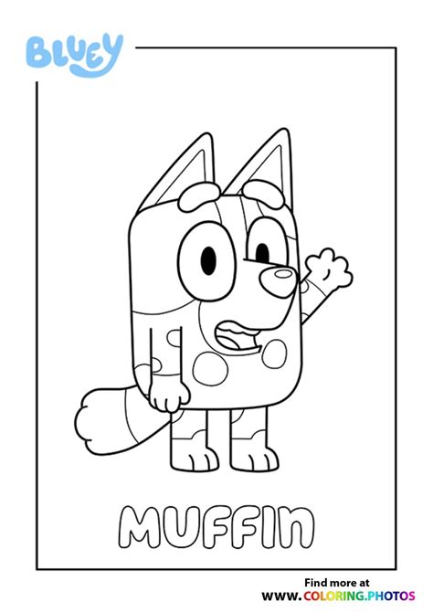 Bluey - Coloring Pages for kids | Free and easy print or download