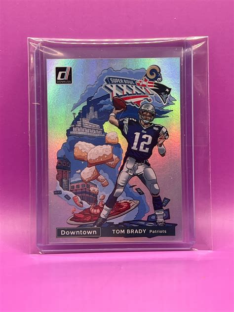 Tom Brady Super Bowl XXXVI Donruss Downtown Card - Etsy