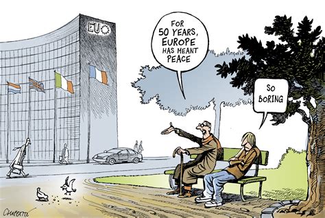 Europe is 50 Years Old | Globecartoon - Political Cartoons - Patrick Chappatte