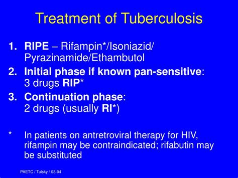 Tuberculosis Treatment