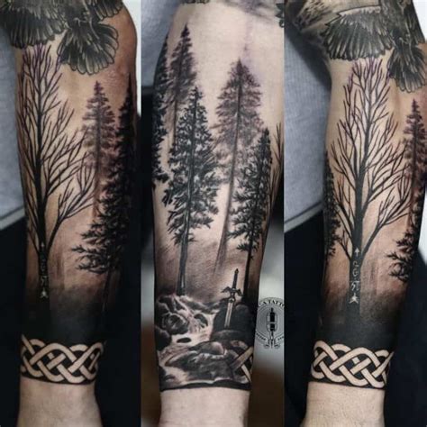 Top 63 Best Forest Sleeve Tattoo Ideas - [2021 Inspiration Guide]