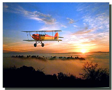 WACO 10 Biplane Poster | Airplane Posters | Aviation Posters