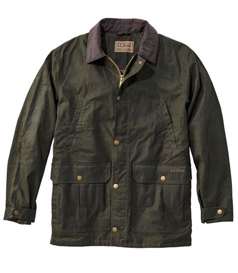 Men's Double L Waxed-Cotton Upland Coat | Outerwear & Vests at L.L.Bean ...