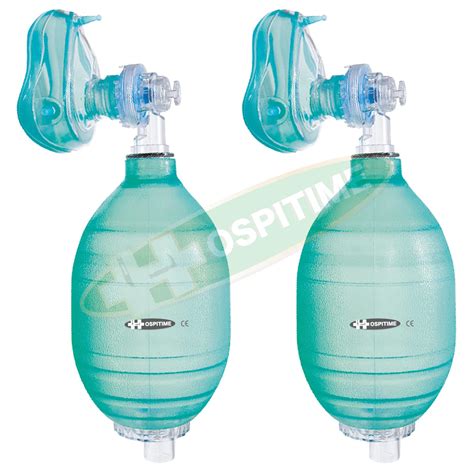 Hospitime Silicone Ambu Bag Type Manual Resuscitator, Pack of 2-2x ...