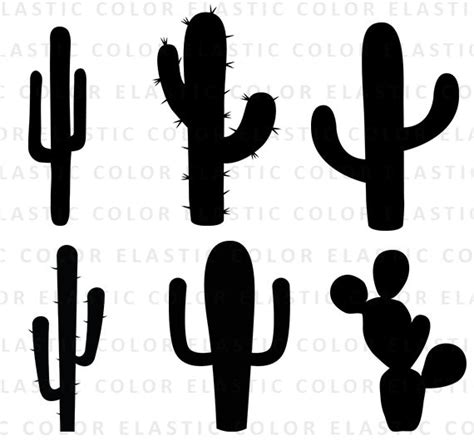 Cactus Svg Cactus Clipart Cactus Silhouette Cricut Files - Etsy