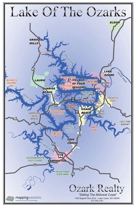 Pin by Lora Krizanich on LOTO/LOZ - Lake of the Ozarks | Ozarks map ...