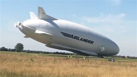 Airlander 10 crash (close-up & slow motion) - YouTube