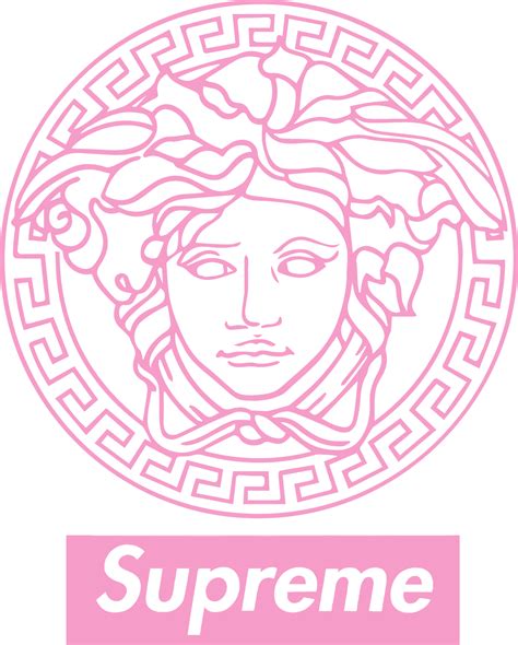 “versace X Supreme lmao This Would Never Happen by - Pink Versace Logo Transparent - Original ...