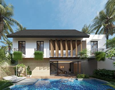 Tropical House Facade Design