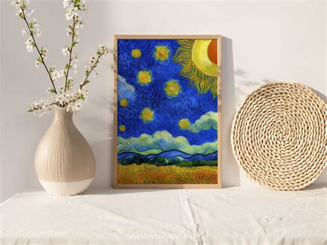 Sunflower Sunset Painting Graphic by PawsitivelyAesthetic · Creative ...