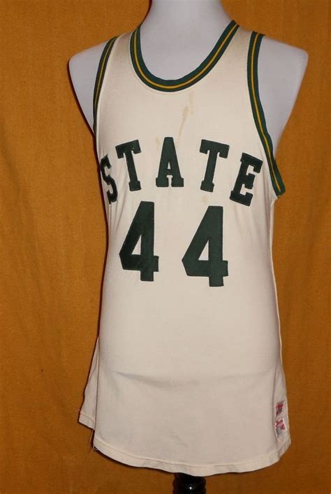 Vintage 1950s-60s Michigan State Spartans Game Used Basketball Jersey ...