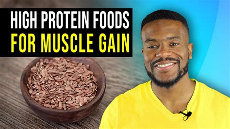 Top 10: High Protein Foods (For Muscle Gain) - YouTube