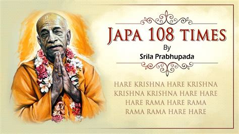 Srila Prabhupada Chanting Japa - 108 times with soothing music - YouTube