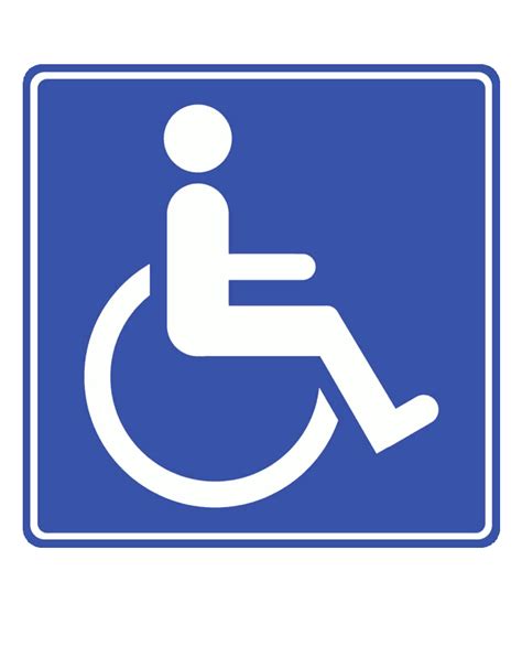 Disabled handicap symbol PNG transparent image download, size: 642x822px