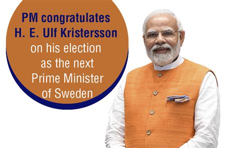 PM congratulates H. E. Ulf Kristersson on his election as the next ...