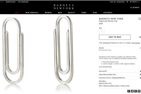 Look: Barneys selling $185 'Paperclip-Shaped Money Clip' by Prada - UPI.com