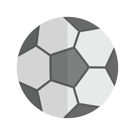 Football Flat Greyscale Icon 15673701 Vector Art at Vecteezy