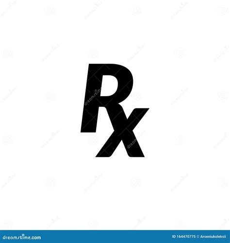 Rx Prescription Medical Symbol Stock Vector - Illustration of prescribe, healthcare: 164470775