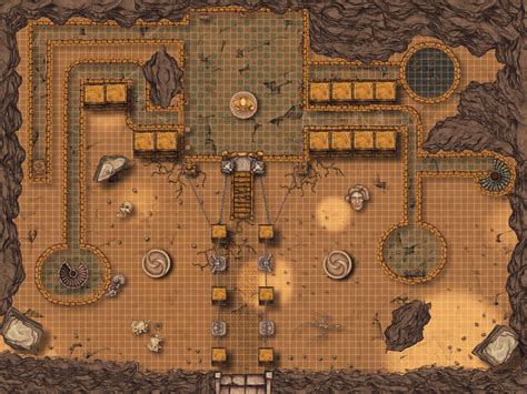 Underground desert temple | Inkarnate - Create Fantasy Maps Online