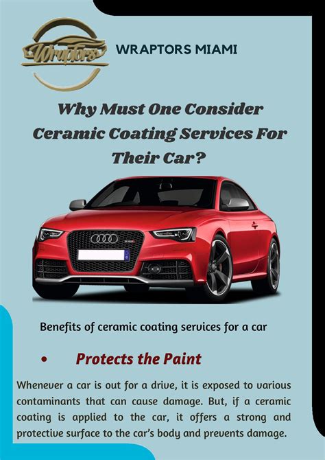 Advantages Of Professional Ceramic Vehicle Coating - Wraptors Miami - Page 1 - 2 | Flip PDF ...