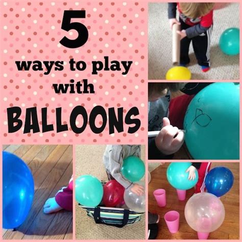 5 Ways to Play with Balloons | Indoor activities for kids, Gym games ...