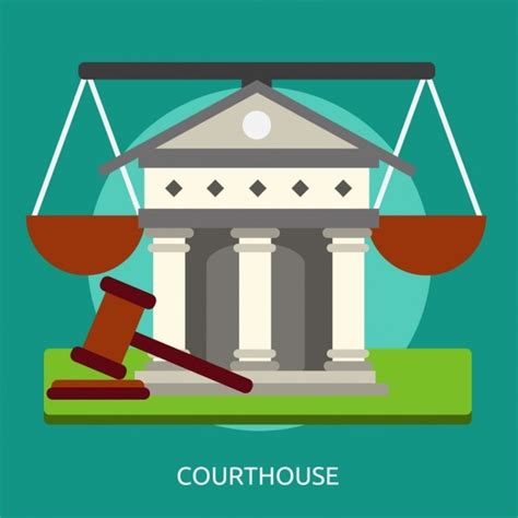 Free Vector | Courthouse background design