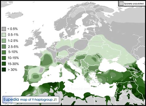 Distribution maps of Y-chromosomal haplogroups in Europe, the Middle East and North Africa - Eupedia